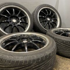 【GOODYEAR EAGLE F1 215/45R17】夏タイヤ【WORK EMOTION EMT-11F ワーク エモーション 17インチ 7.5J5HPCD114.3+50】　(TB454)クレジットカード QRコード決済可能
