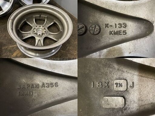 ENKEI AME SHALLEN KME5 シャレン 社外ホイール 18インチ 4本  