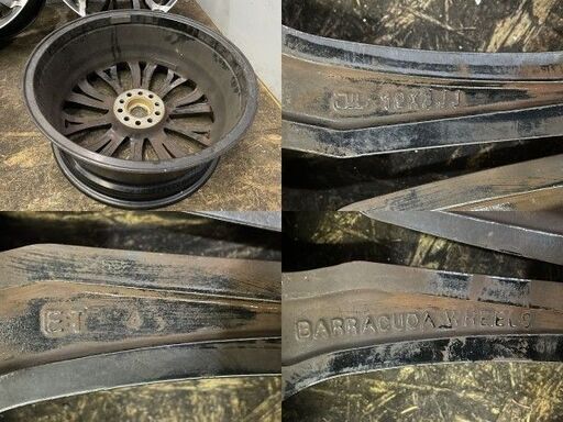 BARRACUDA tzunamee バラクーダ 19インチ 4本 8J5HPCD112/114.3+45 アルファード ヴェルファイア ベンツ audi等　(VHE257)クレジットカード QRコード決済可能 BARRACUDA tzunamee バラクーダ 19インチ 4本 8J5HPCD112/114.3+45