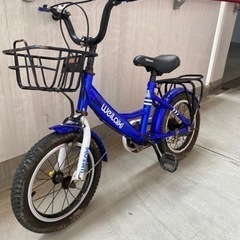 【ネット決済】子供自転車、青色14インチ　値段交渉⭕️