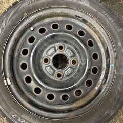 【BS BLIZZAK VRX2 165/55R14】スタッドレス【スチールホイール 14インチ 4.5J4HPCD100】2018年製 バリ溝　(VTG424) クレジットカード QRコード決済可能