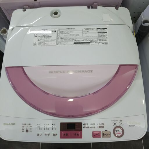 SHARP　6kg洗濯機　ES-GE6A　13432