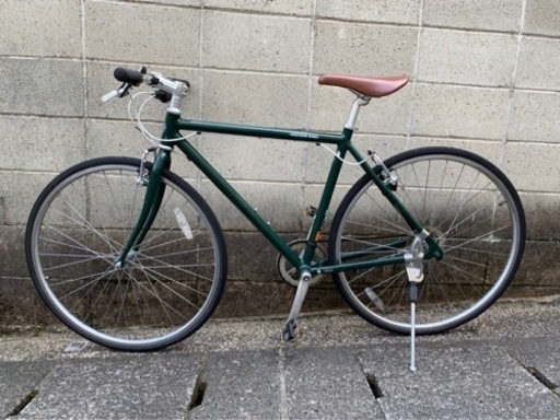 クロスバイク】700c 6段変 weekend bike グリップ新品 サイドスタンド