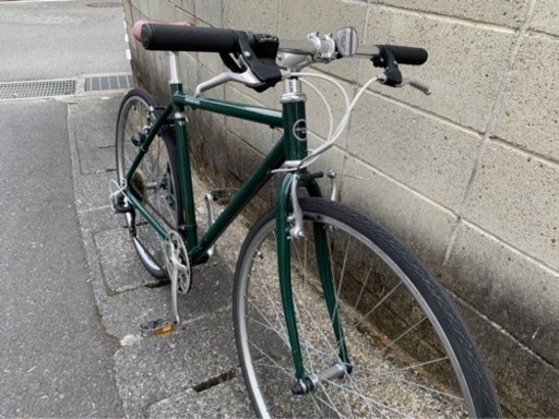 クロスバイク】700c 6段変 weekend bike グリップ新品 サイドスタンド