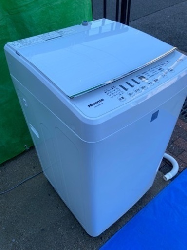 分解洗浄クリーニング済み‼️2017年製 ハイセンス 4．5kg全自動洗濯機 keyword キーワードホワイト HW-G45E4KW(1202c)
