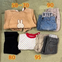 子供服 50〜70cm 80cm 90cm 95cm 7枚セット