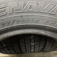 新品 2021年製 GOODYEAR ICENAVI7 175/70R14 14インチ スタッドレス 4本 ヤリス ヴィッツ キューブ シエンタ等　(MTM120) クレジットカード QRコード決済可能