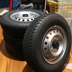 軽トラ 新車外し 純正ホイール4本セット イボ付き MUDSTAR 【ハイゼット】 軽トラック ハイゼットジャンボ HIJET