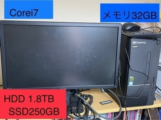 激安❗️ デスクトップ Corei7 SSD250GB HDD2TB GTX770