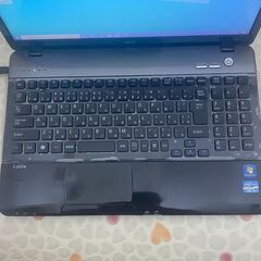 新店 即使用可能 黒 ノートパソコン 中古良品 15.6型ワイド NEC PC 