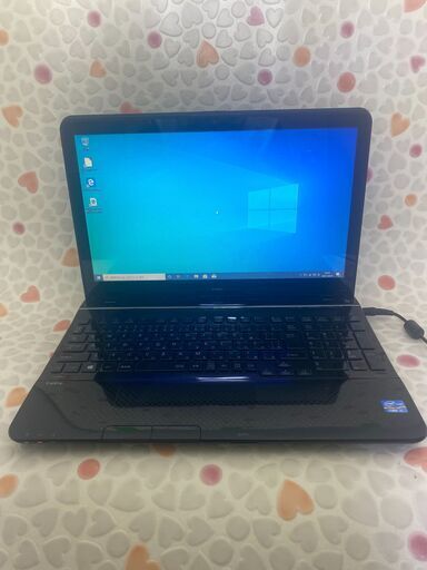 新店 即使用可能 黒 ノートパソコン 中古良品 15.6型ワイド NEC PC-LS550JS6B 第2世代Core i3 4GB Blu-ray 無線 カメラ Windows10 Office