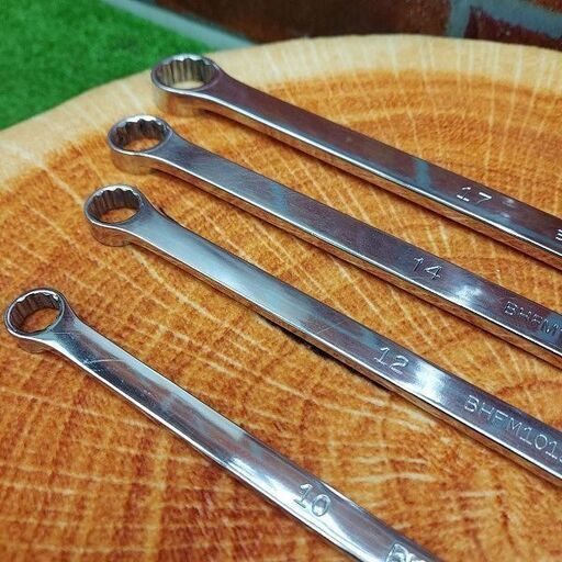 MAC TOOLS マックツール BHFM810・1012・1214・1417 ストレートメガネ4本セット【リライズ野田愛宕店】【店頭取引限定】【中古】【管理番号：IT1EV1WV2TFK】 MAC TOOLS マックツール BHFM810・1012・1214・1417 ストレートメガネ4