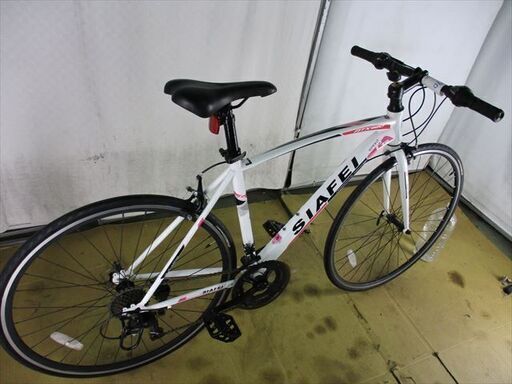 B590★15800円★整備済み スポーツ中古自転車 SIAFEI　ホワイト【クロスバイク】