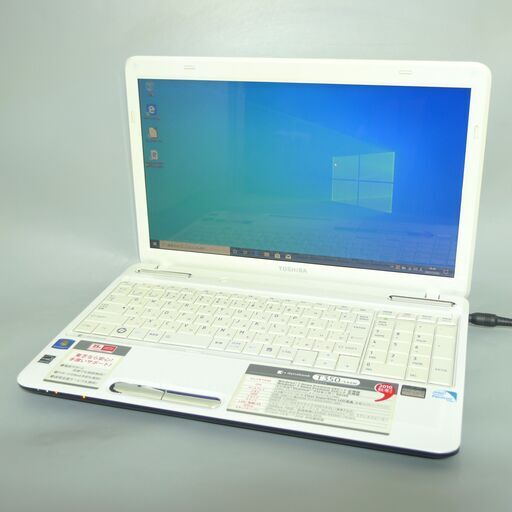 即使用可 中古良品 ノートパソコン 15.6型ワイド TOSHIBA 東芝 T350/34AW Pentium 4GB 640GB DVDマルチ 無線 Wi-Fi Windows10 Office