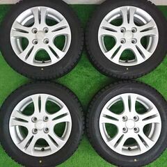 20年製 新品時のイボ・ラインあり BS製スタッドレスタイヤVRX ダイハツ純正アルミ付 155/65R14⑬