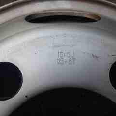 キャンターなどのスタッドレス用に６本セット。１５インチスチールホイール 15×5J 115-8T 6穴