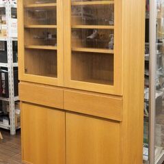 札幌 引き取り 廃盤商品 ウニコ カップボード CORSO コルソ オーク材 カップボード 食器棚