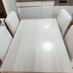 【ネット決済】IKEA★伸縮ダイニングテーブル+椅子４脚