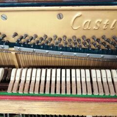 中古アップライトピアノ CASTLE ミニピアノ 高さ114cm 製造年不明
