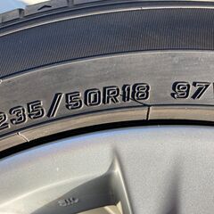 値下げ！タイヤ付き純正ホイール4本セット トヨタ 20系 ヴェルファイア/アルファード 235/50R18 97W　18 7.5J +45 PCD114.3 　ダンロップ ENA SAVE RV505 製造年月日2019年 18週×2本 50週×2本 
