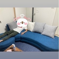 5人掛けソファー　オットマン付き　