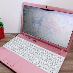 マイメロちゃん色のダイヤモンドピンクノートパソコン♡