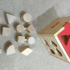 子供のおもちゃ ニチガン 木製 ドロップ(型はめ)ブロック