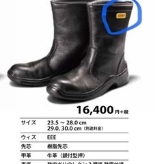 【ネット決済・配送可】新品　青木静電安全靴