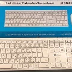 値下げ　ワイヤレスキーボード　マウス　IC-BK23 combo