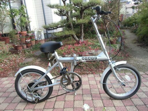 【美品】折り畳み自転車　6段変速　16インチ