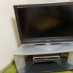 パナソニック37型TV  DVDレコーダー  TV台セット✨
