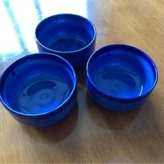 藍色小鉢 (中古) 3鉢