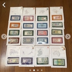 世界各国の公式紙幣 専用BOX付(48枚)