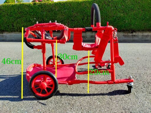 その他 ☆値下げ☆岡山市 犬用車椅子 中型犬用 乳母車 カート 歩行補助