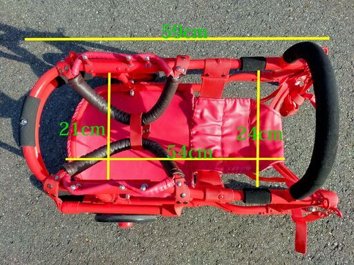 ☆値下げ☆岡山市 犬用車椅子 中型犬用 乳母車 カート 歩行補助
