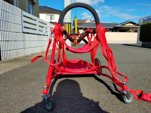 ☆値下げ☆岡山市 犬用車椅子 中型犬用 乳母車 カート 歩行補助 【公式 