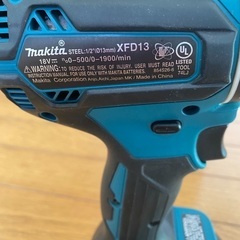 マキタ 18V 充電式　ドライバドリル　ドリル　電動　工具　レンチ