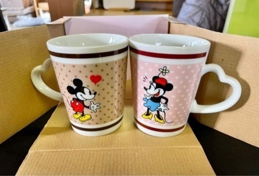 未使用 ディズニーペアマグカップ Gmリサイクル 真岡の家具の中古あげます 譲ります ジモティーで不用品の処分