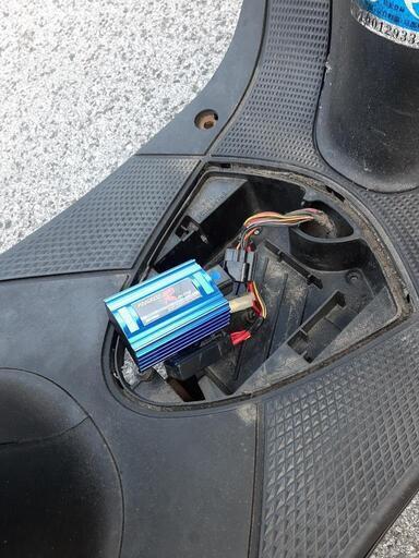 部品取り　スズキ　レッツ2　デイトナ青CDI  エンジンOK