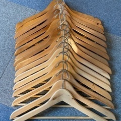 木製ハンガー16本