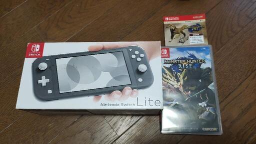 【保証書あり】Switch lite　モンスターハンターライズ