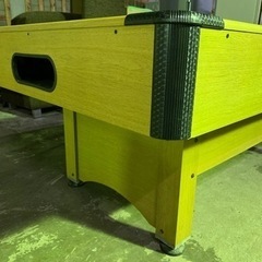 【1/29終 YA】ビリヤード台 W2015 D1120 H785㎜ ボール・キュー4本 セット 菊TK