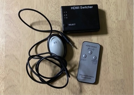 【予約済】HDMIセレクター スイッチャー 切替器 3in→1out リモコン付き