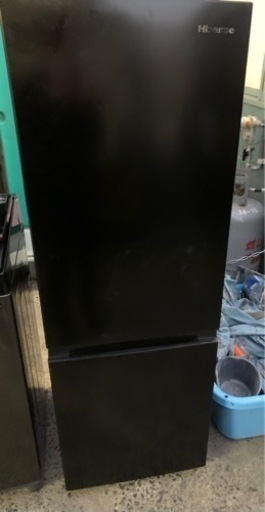 ハイセンス 冷蔵庫 175L ブラック HR-D1701B 2ドア 右開き 大容量冷蔵
