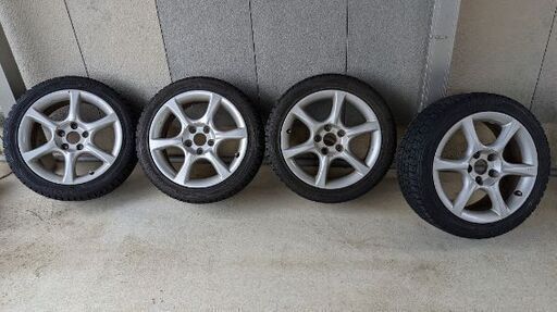 ER34 純正ホイール 17インチ ダンロップ DUNLOP スタッドレス付き