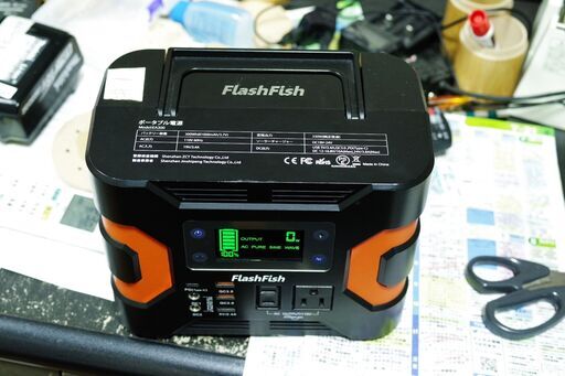 中古良品 FlashFish ポータブル電源 大容量 81000mAh/300Wh AC(330W 瞬間最大380W) DC(168W)