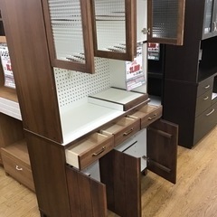 LK-18【ご来店頂ける方限定】アルダー材　オープンダイニングボード　ブラウン