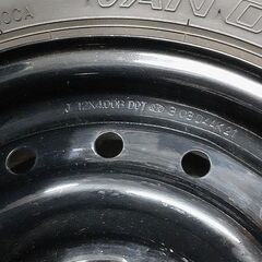 ダンロップ　ハイゼット軽トラ用タイヤ　 ほぼ未使用　145R12 ホイール付き