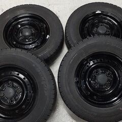 ダンロップ　ハイゼット軽トラ用タイヤ　 ほぼ未使用　145R12 ホイール付き