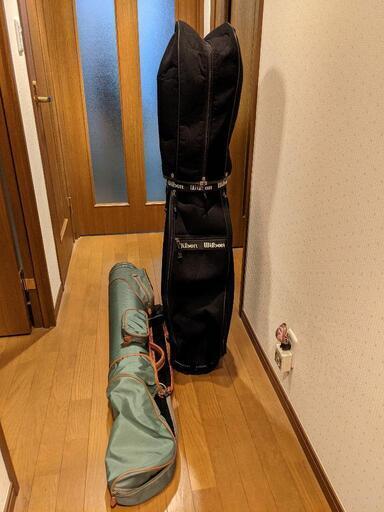 【交渉中】左利きゴルフセット　バッグ2つ